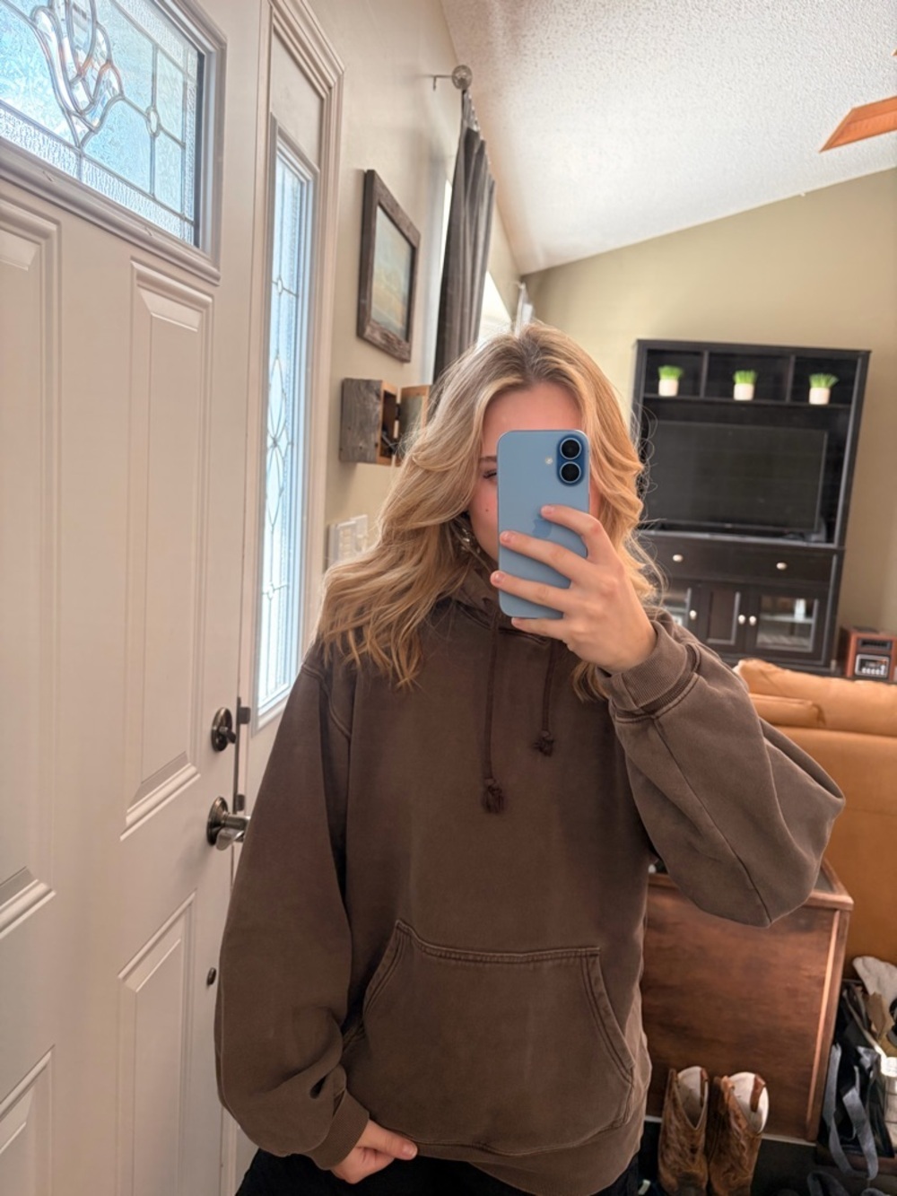 Aritzia Brown Hoodie